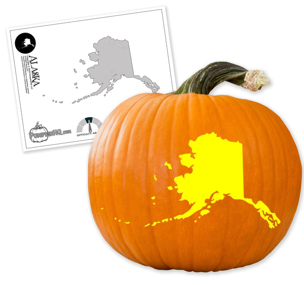 Alaska Pumpkin Carving Stencil - Pumpkin HQ