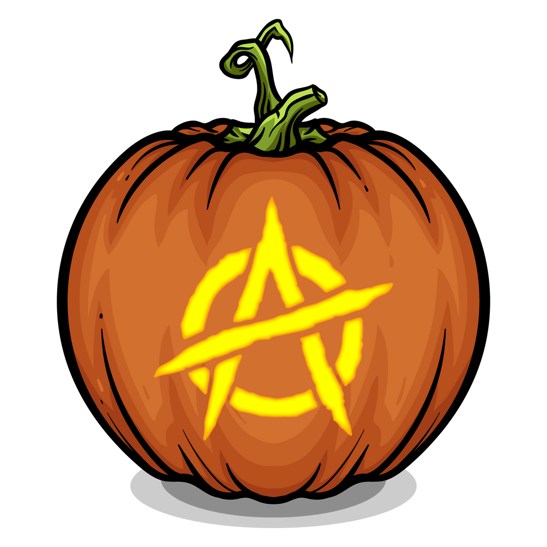 Anarchy Pumpkin Carving Stencil - Pumpkin HQ