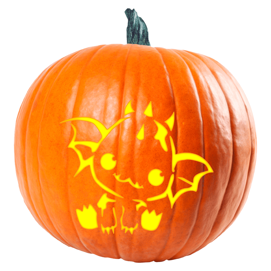 Ancient Wyrm Pumpkin Carving Stencil - Pumpkin HQ