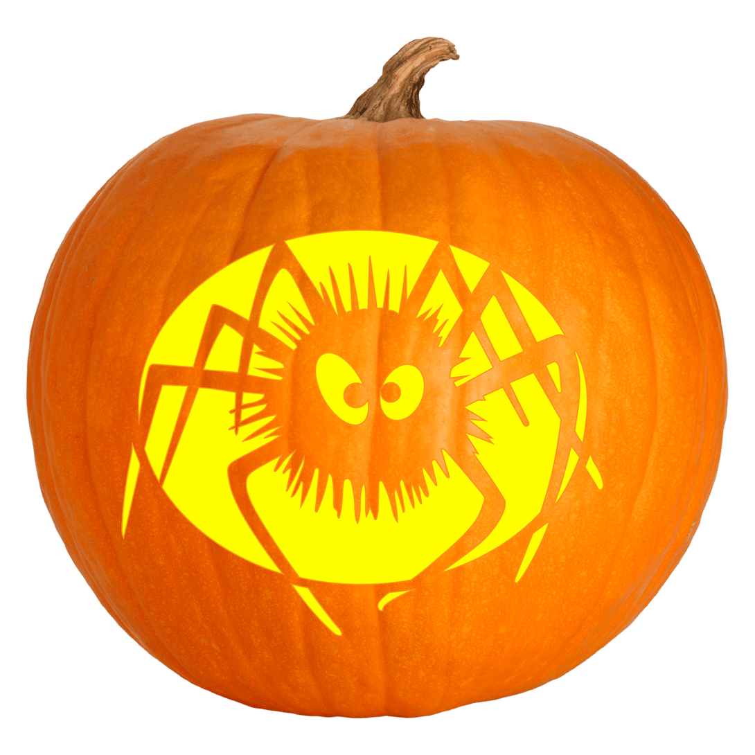 Angry Spider Pumpkin Carving Stencil - Pumpkin HQ