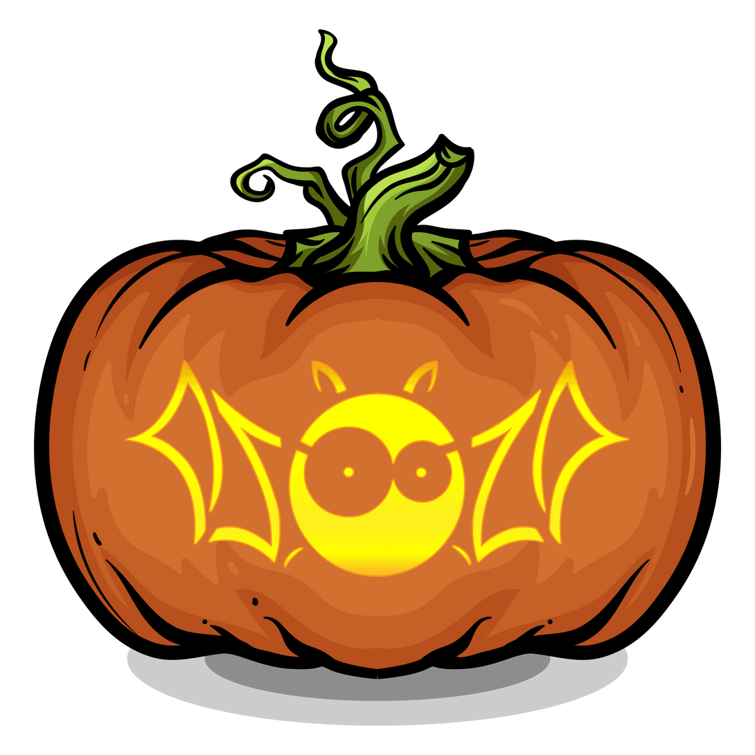 Bat Creature Pumpkin Carving Stencil - Pumpkin HQ