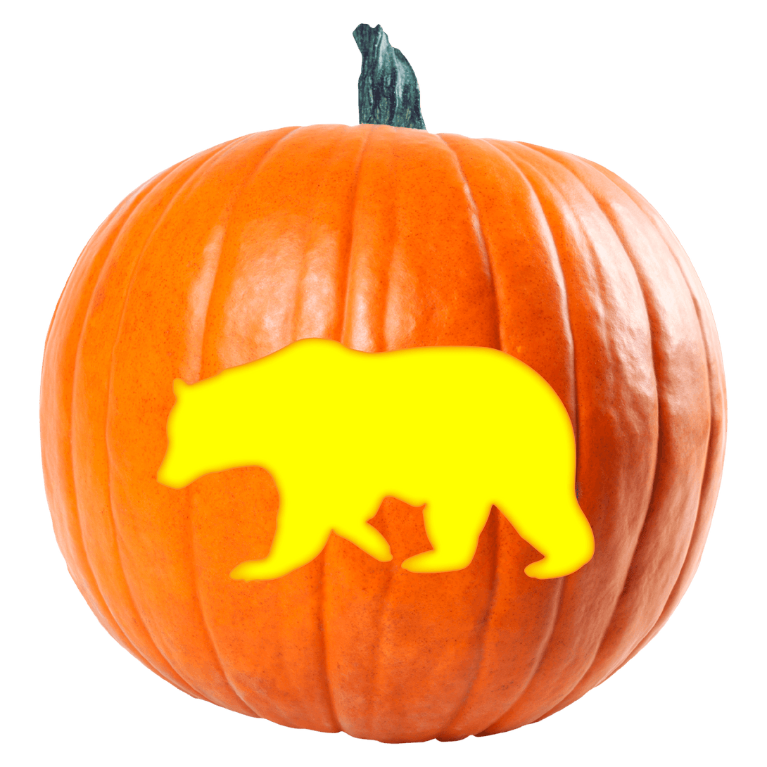 Bear Pumpkin Carving Stencil - Pumpkin HQ
