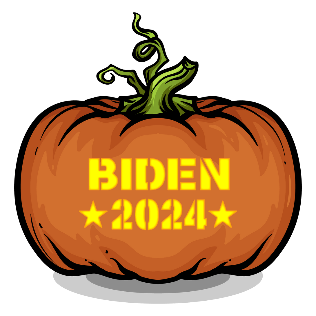 BIDEN 2024 Pumpkin Carving Stencil - Pumpkin HQ