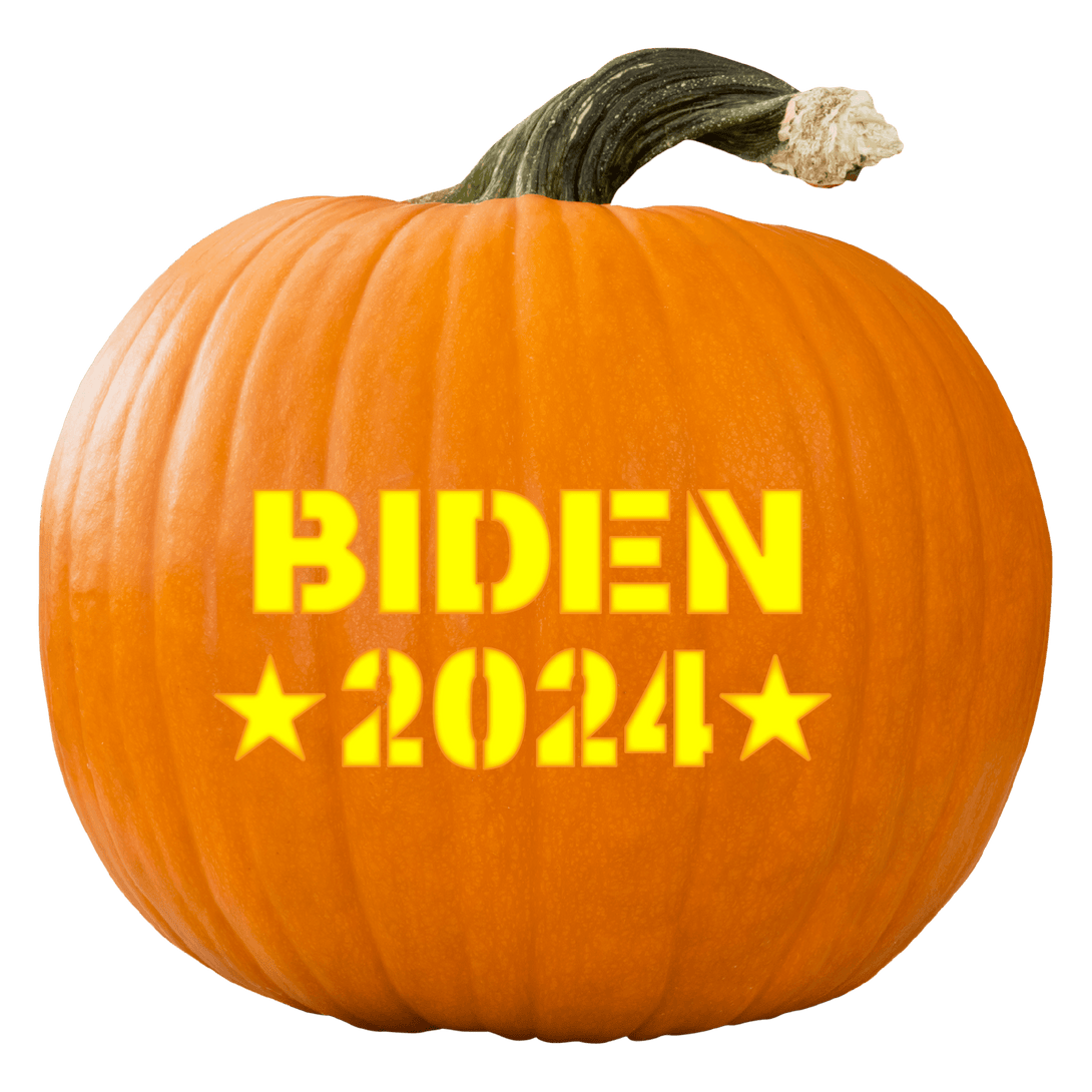 BIDEN 2024 Pumpkin Carving Stencil - Pumpkin HQ
