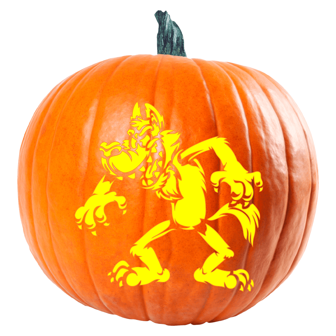 Big Bad Wolf Pumpkin Carving Stencil - Pumpkin HQ
