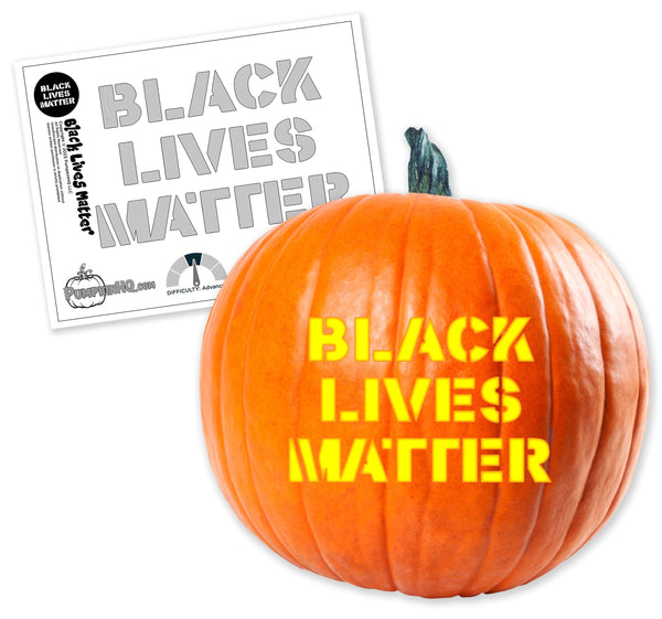 Black Lives Matter Pumpkin Carving Stencil - Pumpkin HQ