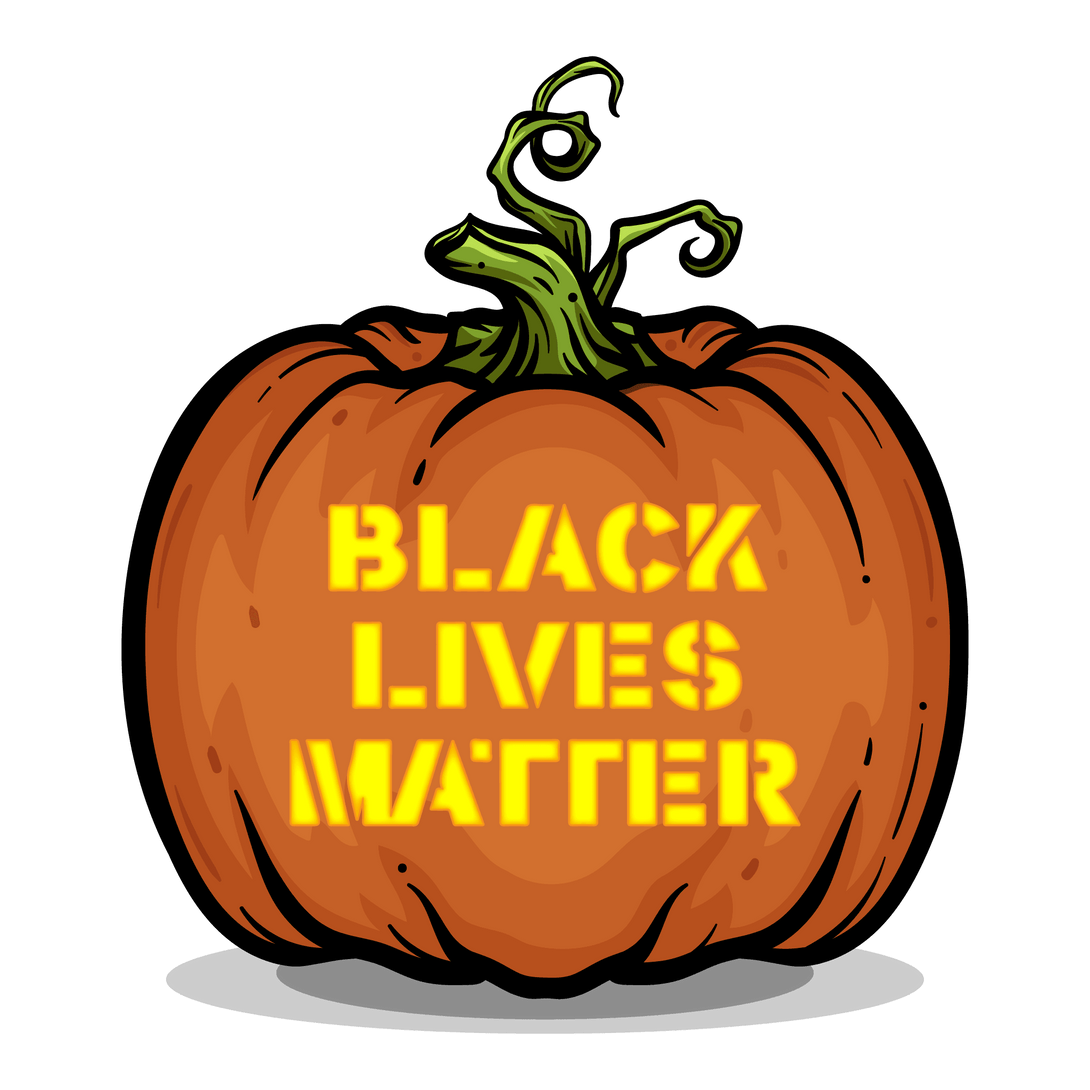 Black Lives Matter Pumpkin Carving Stencil - Pumpkin HQ