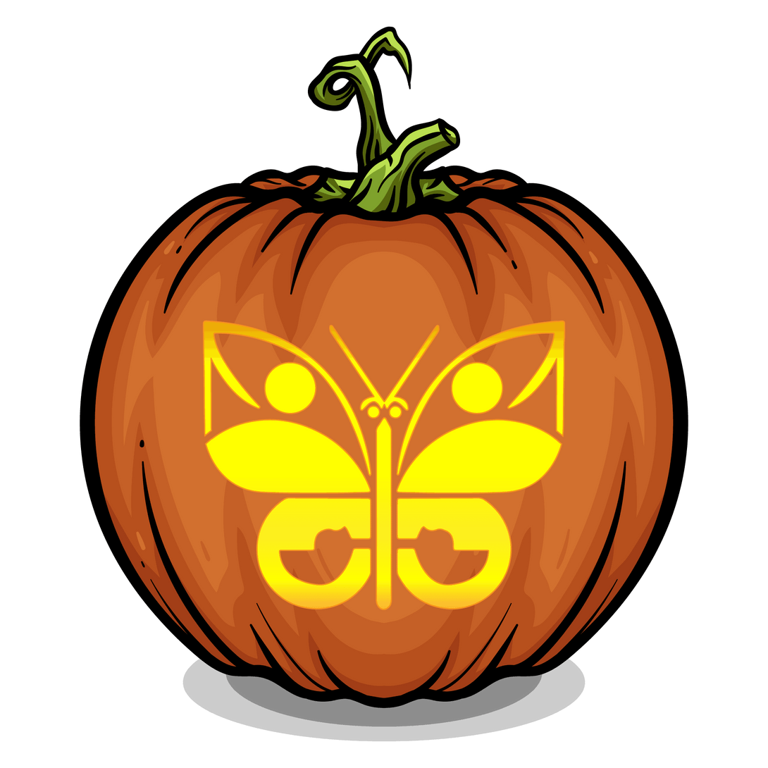 Butterfly Bliss Pumpkin Carving Stencil - Pumpkin HQ