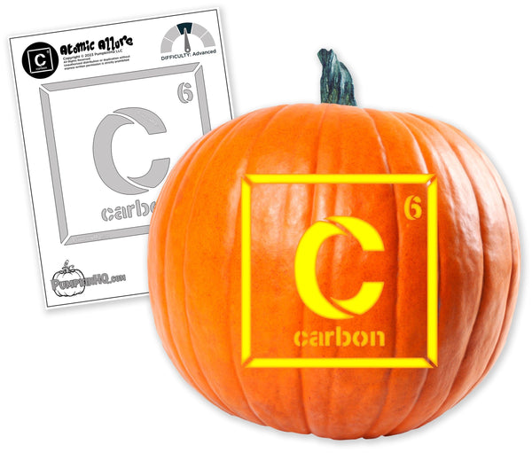 Carbon Element Pumpkin Carving Stencil - Pumpkin HQ