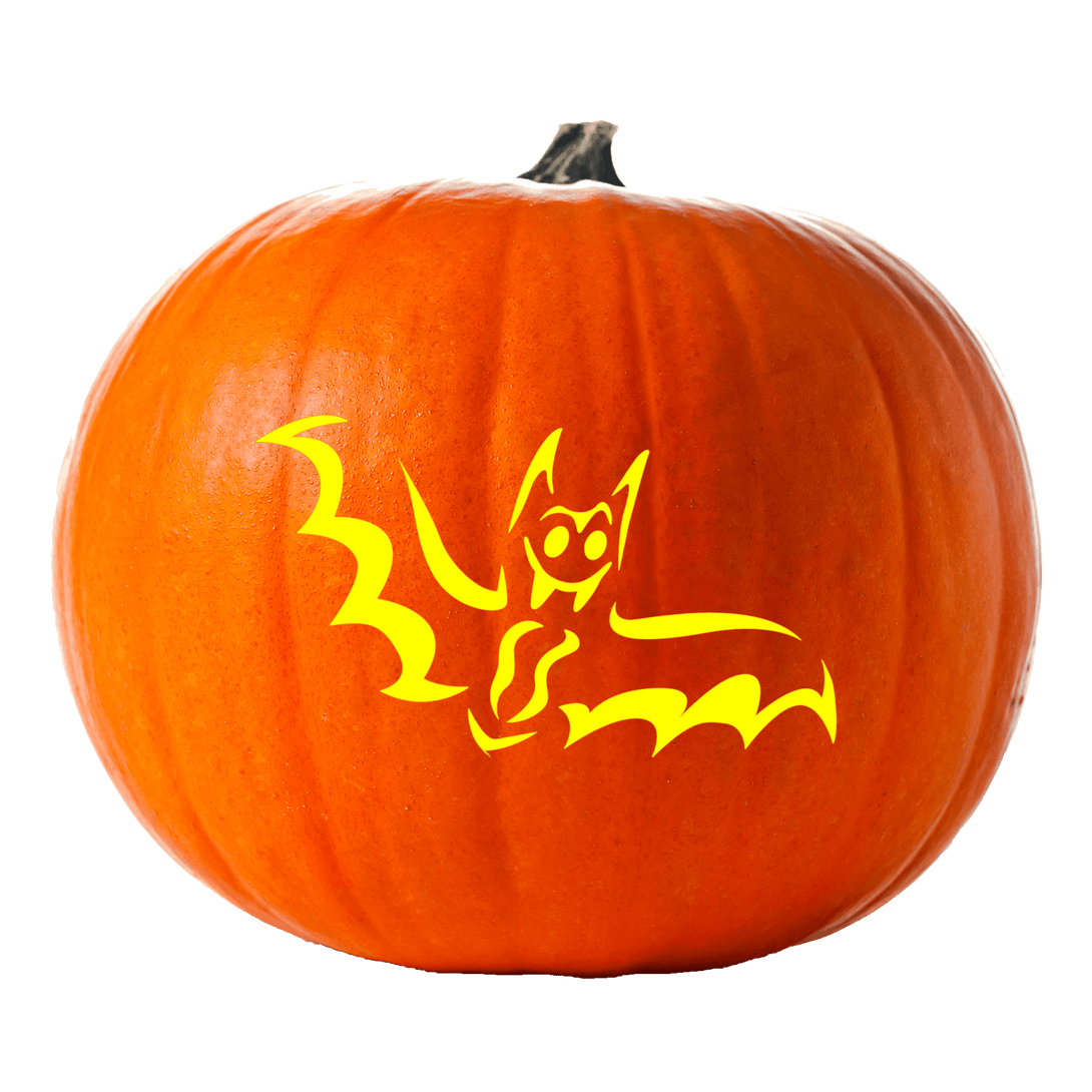 Dancing Bat Pumpkin Carving Stencil - Pumpkin HQ