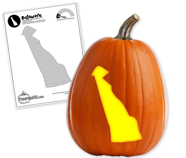 Delaware Pumpkin Carving Stencil - Pumpkin HQ