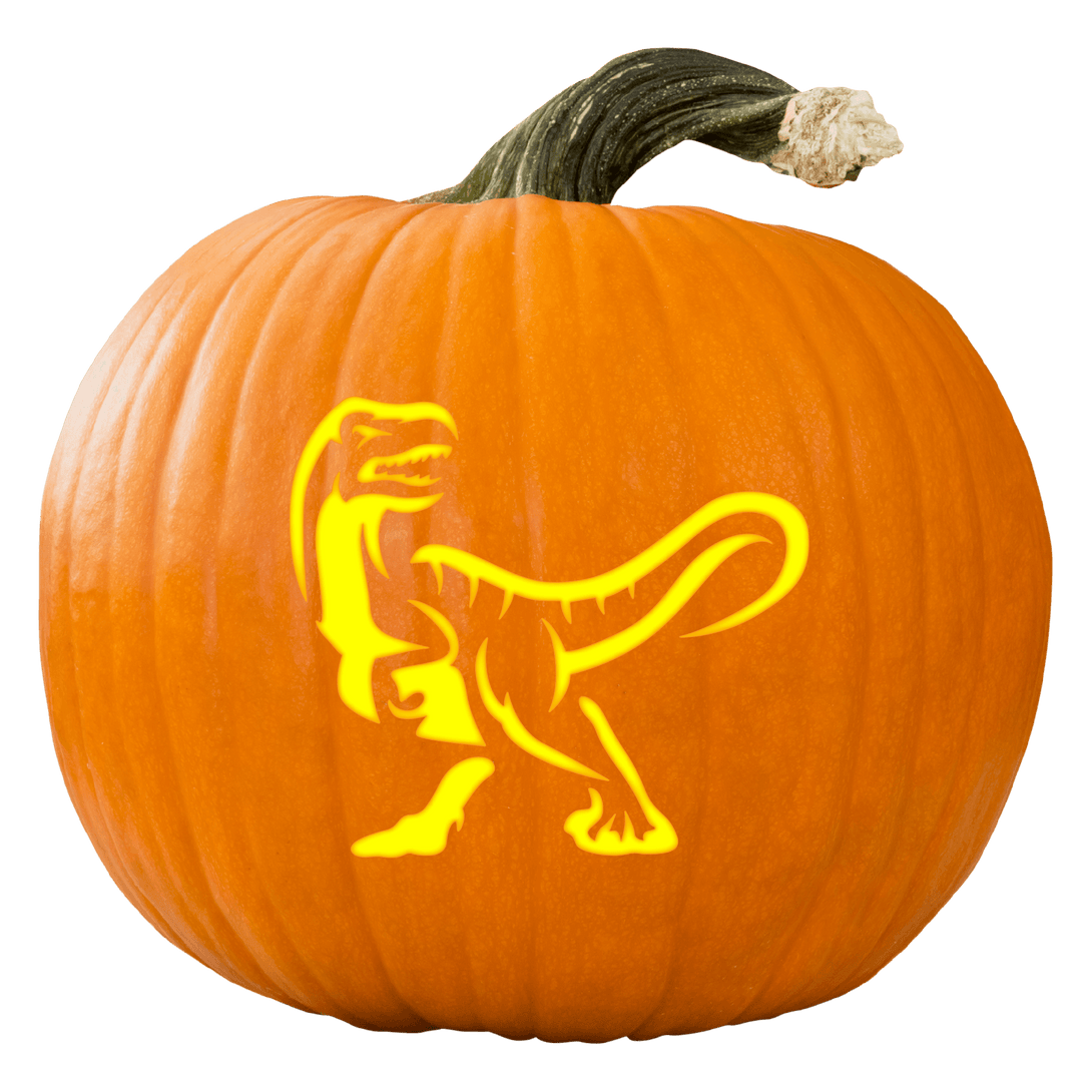 Dinosaur Rex Prestige Pumpkin Carving Stencil - Pumpkin HQ