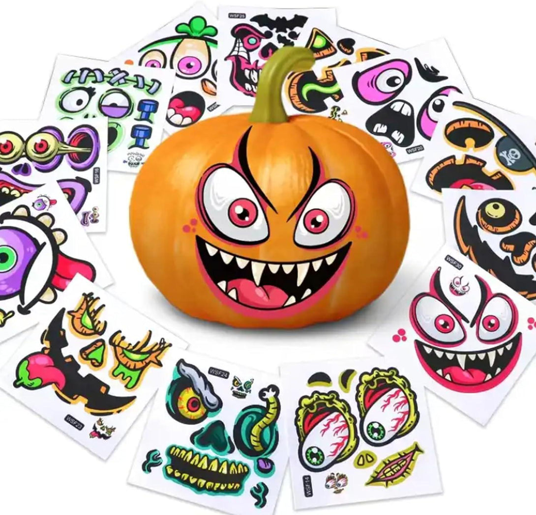 EasyCarve™ Pumpkin Face Sticker Set (30 Pack) - Pumpkin HQ