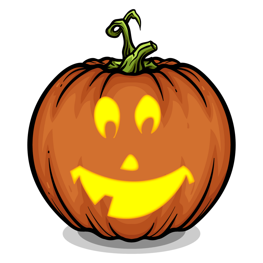 Happy One Tooth Pumpkin Carving Stencil - Pumpkin HQ