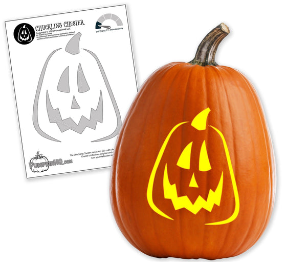 Happy Pumpkin - Pumpkin Carving Stencil - Pumpkin HQ