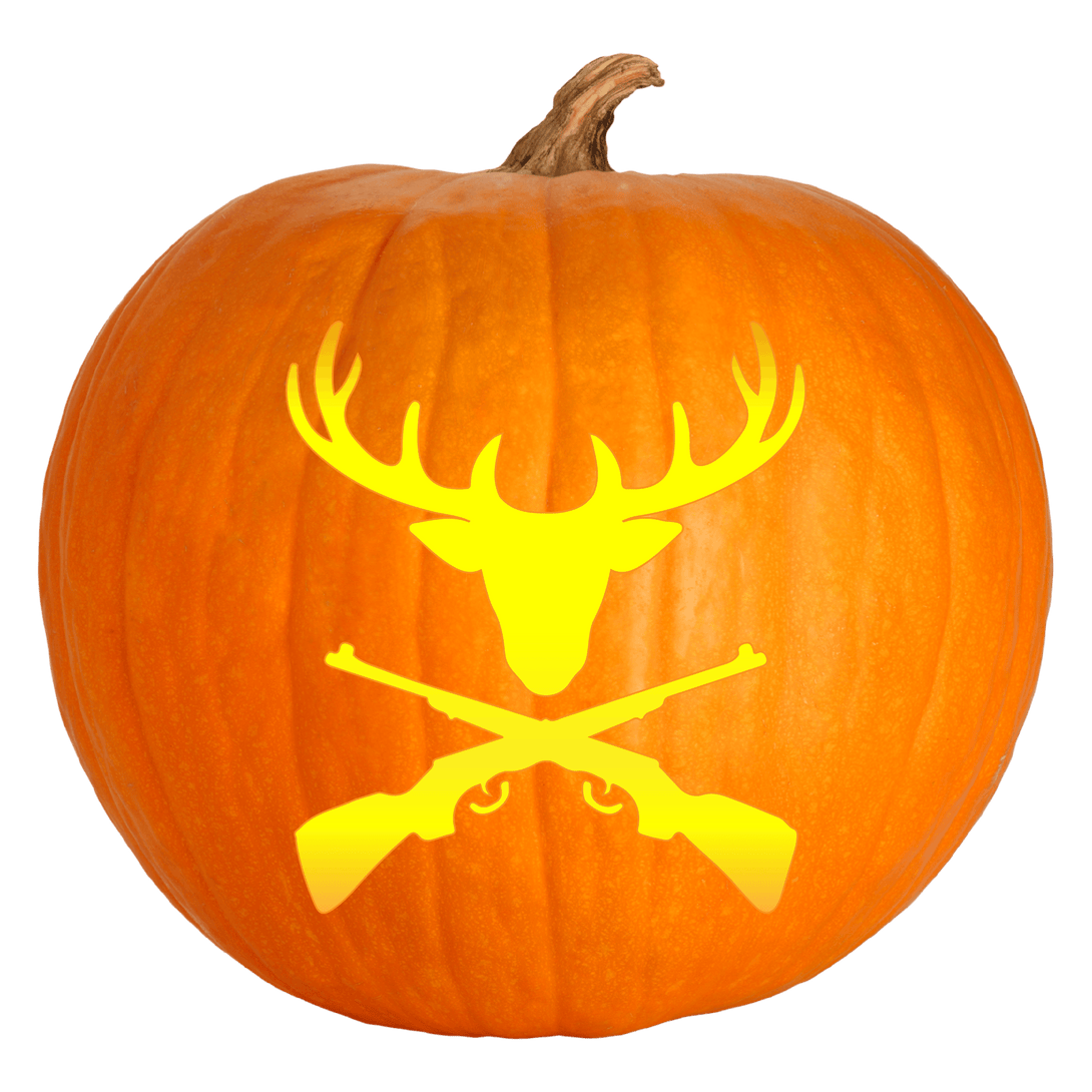 Hunter's Haven Pumpkin Carving Stencil - Pumpkin HQ