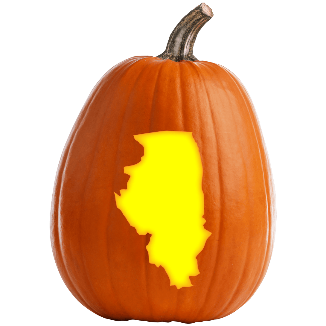 Illinois Pumpkin Carving Stencil - Pumpkin HQ