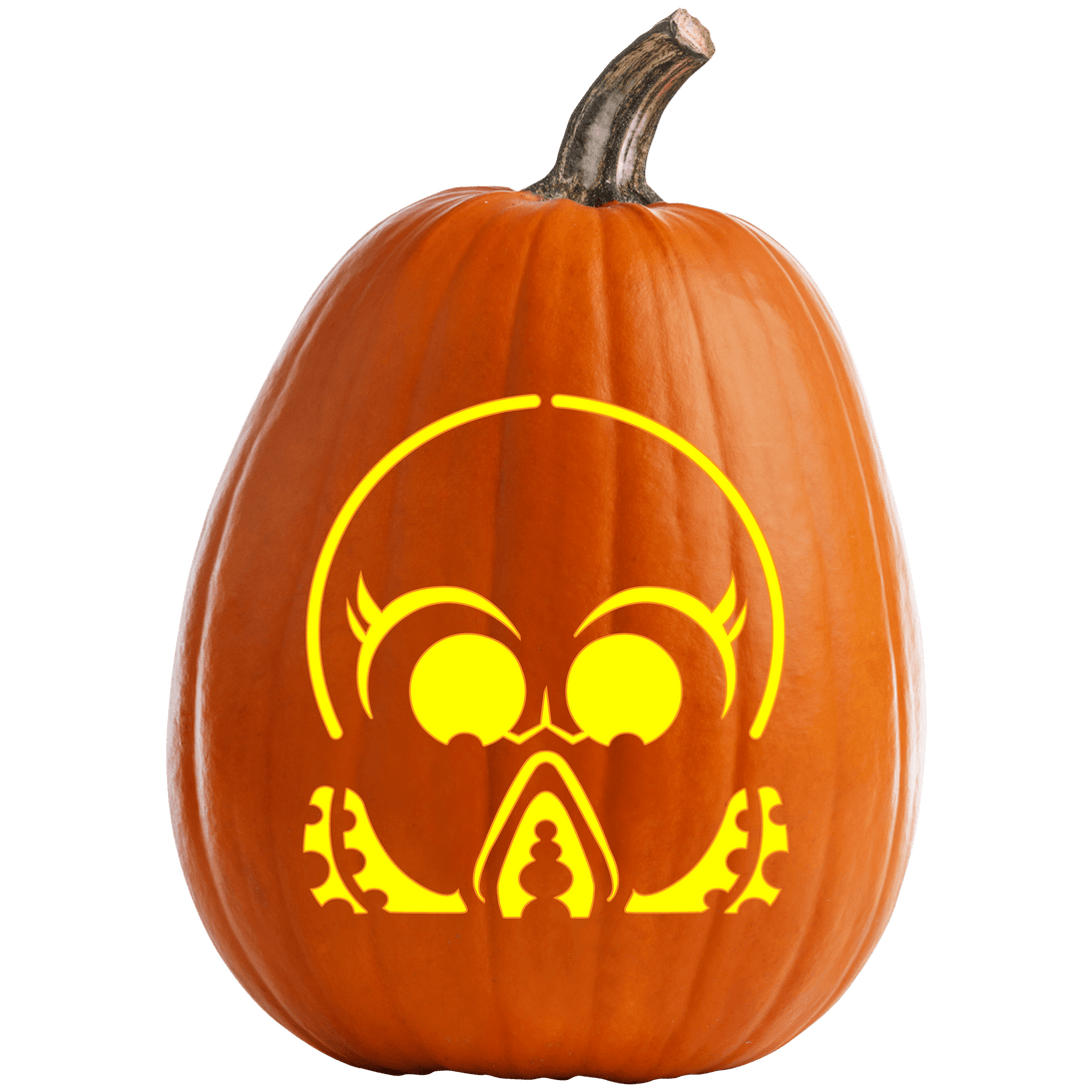 Inky The Squid Pumpkin Carving Stencil Pumpkin HQ