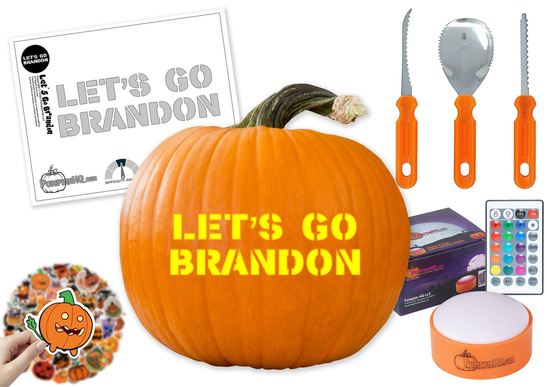 Let's Go Brandon Pumpkin Carving Stencil - Pumpkin HQ