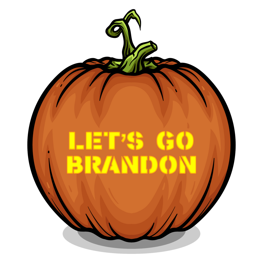 Let's Go Brandon Pumpkin Carving Stencil - Pumpkin HQ