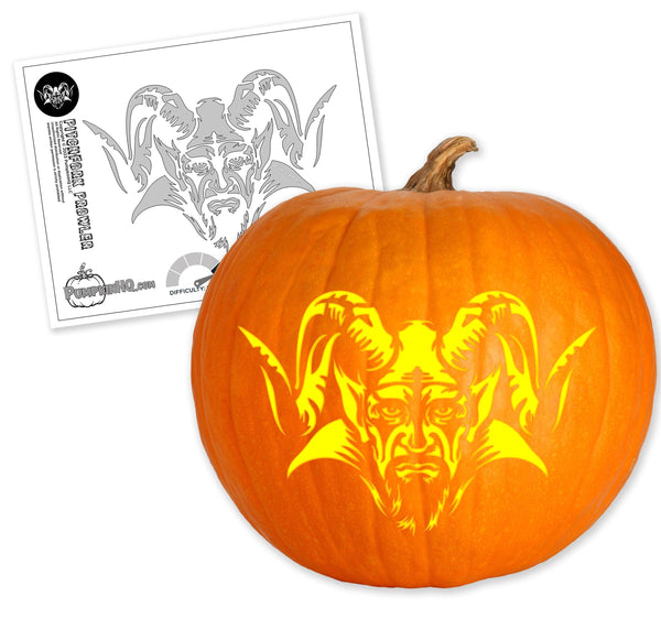 Lucifer Demon Pumpkin Carving Stencil - Pumpkin HQ