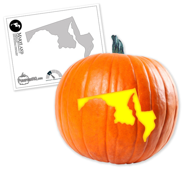 Maryland Pumpkin Carving Stencil - Pumpkin HQ