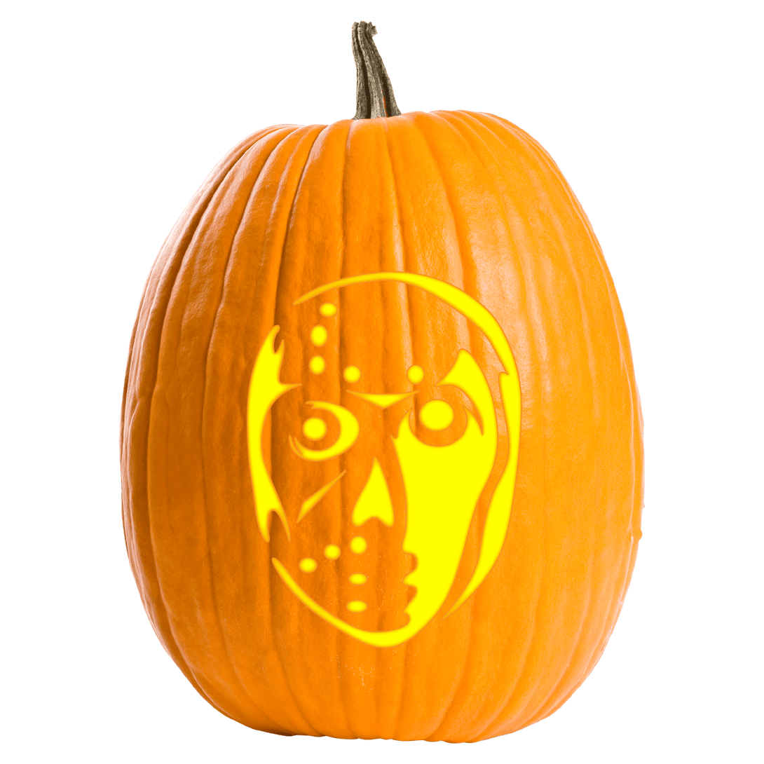 Masked Figure Pumpkin Carving Stencil - Pumpkin HQ