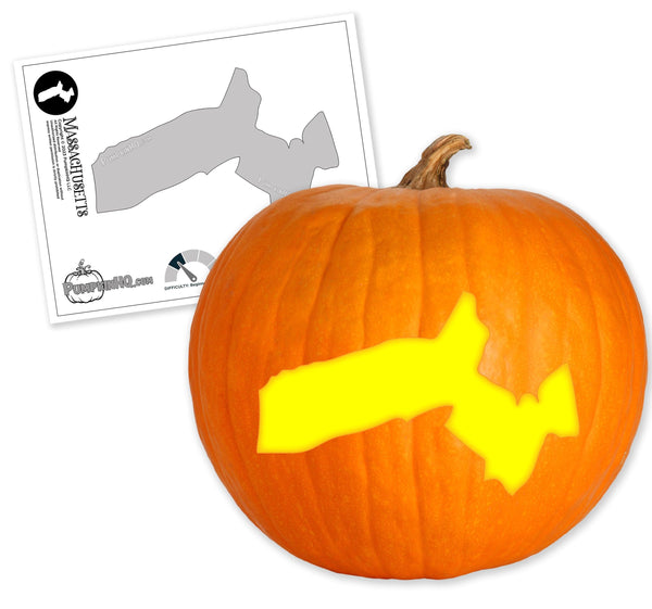 Massachusetts Pumpkin Carving Stencil - Pumpkin HQ