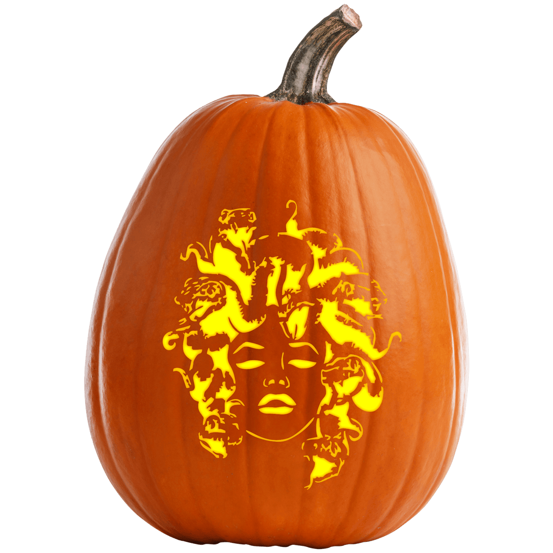 Medusa #1 Pumpkin Carving Stencil - Pumpkin HQ