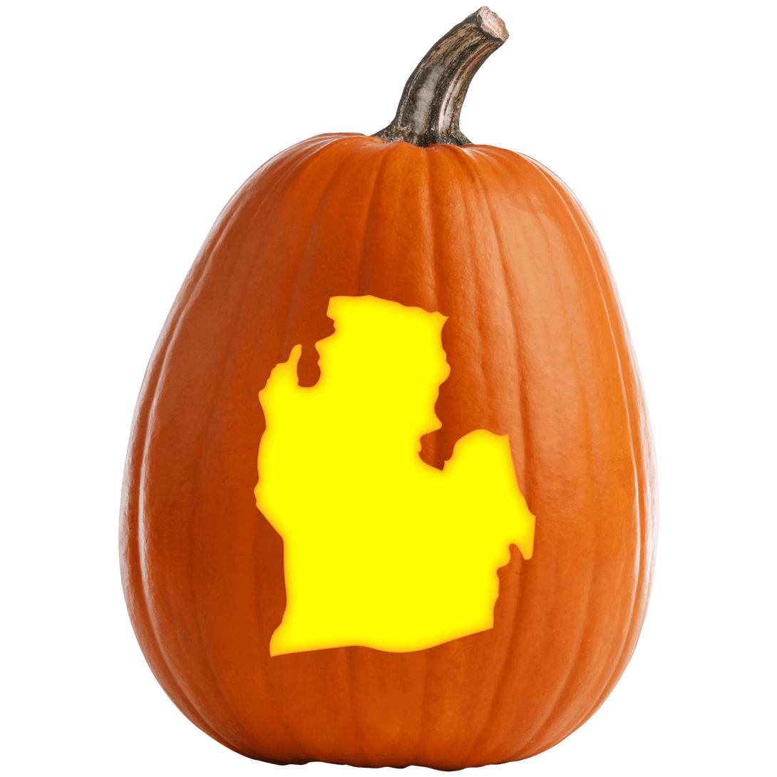 Michigan Pumpkin Carving Stencil - Pumpkin HQ