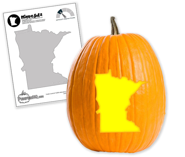 Minnesota Pumpkin Carving Stencil - Pumpkin HQ