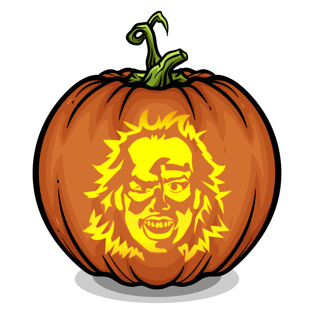 Mischievous Specter Pumpkin Carving Stencil - Pumpkin HQ