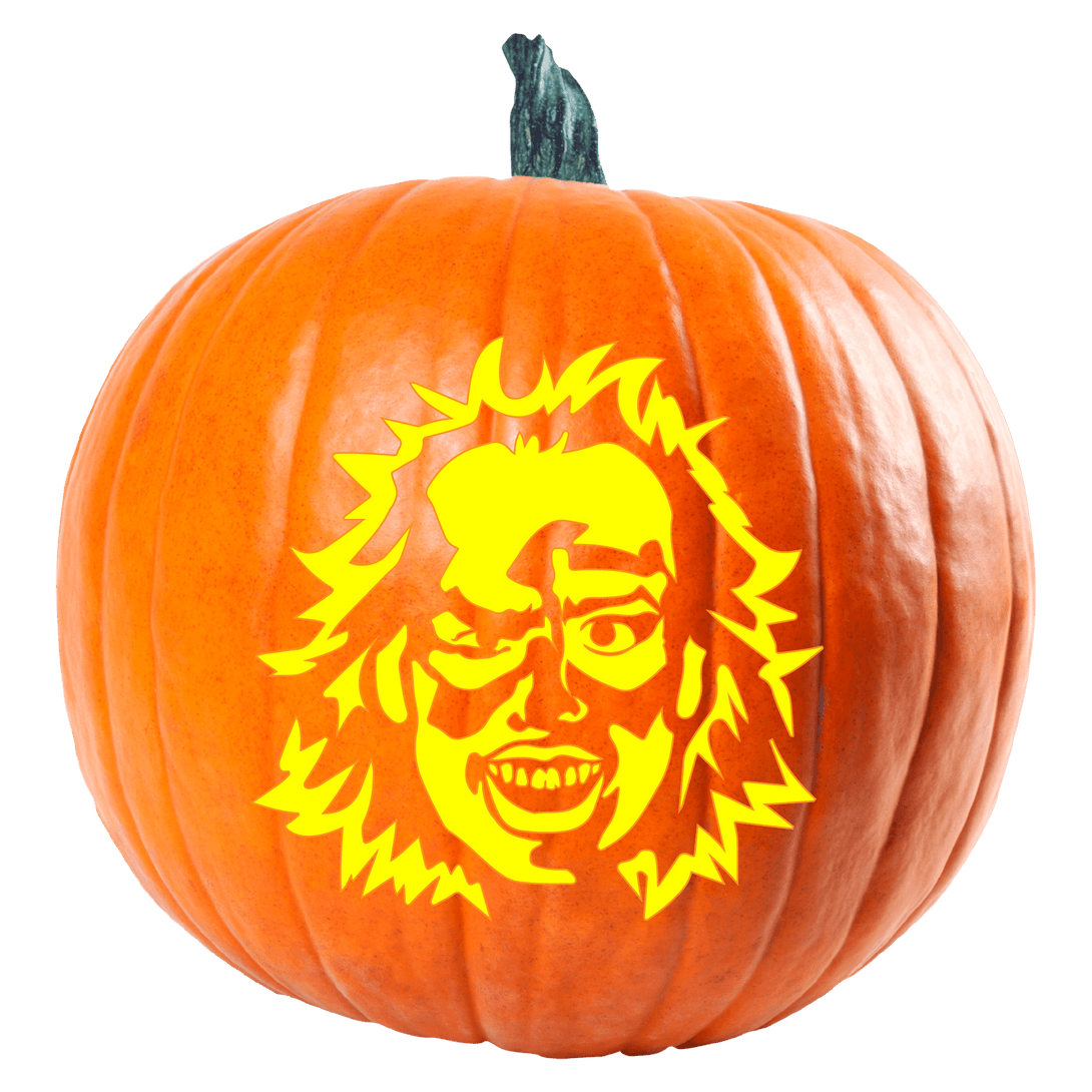 Mischievous Specter Pumpkin Carving Stencil - Pumpkin HQ