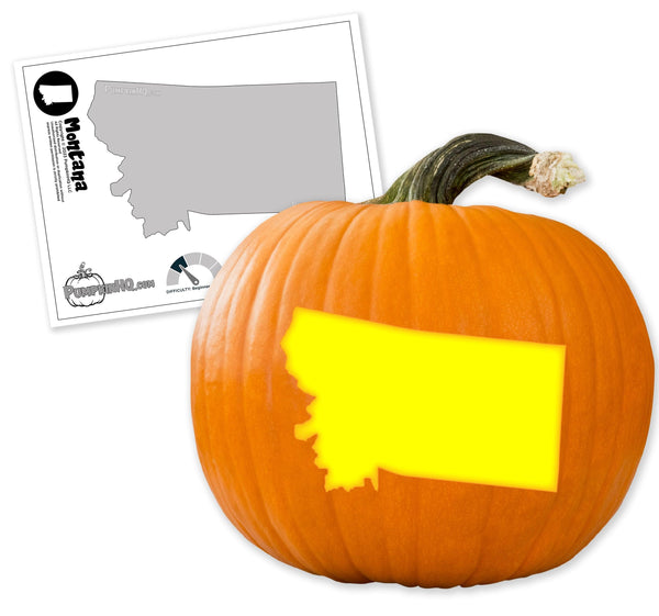 Montana Pumpkin Carving Stencil - Pumpkin HQ