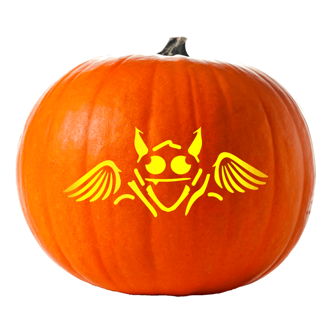 Moonlit Bat Pumpkin Carving Stencil - Pumpkin HQ