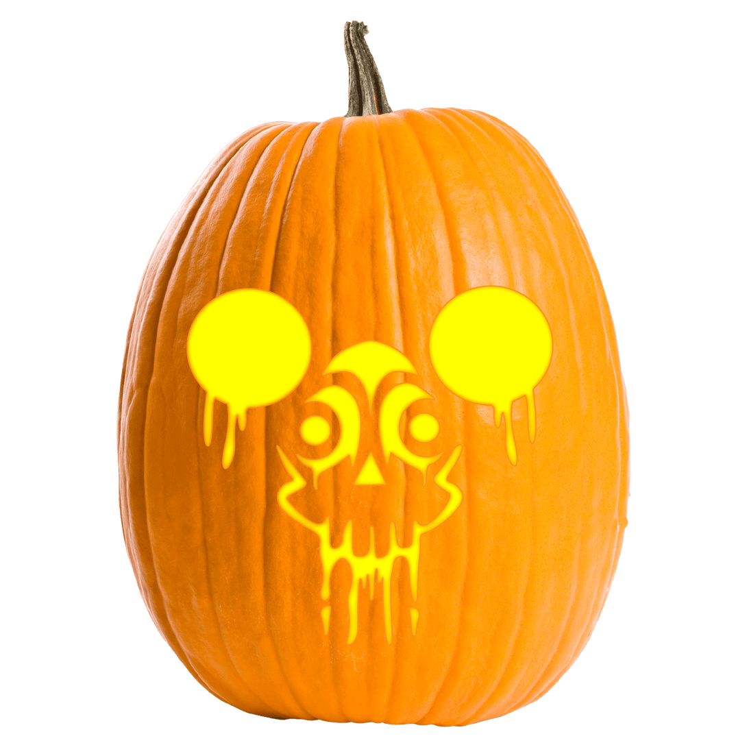 Mouse Skull Pumpkin Carving Stencil - Pumpkin HQ