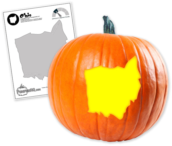 Ohio Pumpkin Carving Stencil - Pumpkin HQ