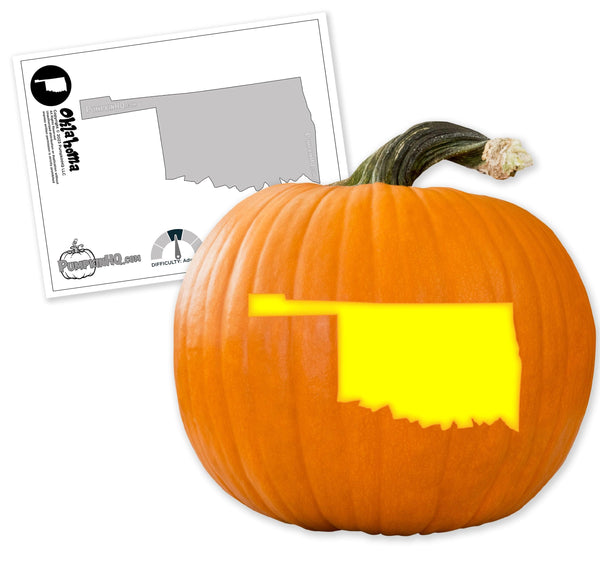 Oklahoma Pumpkin Carving Stencil - Pumpkin HQ