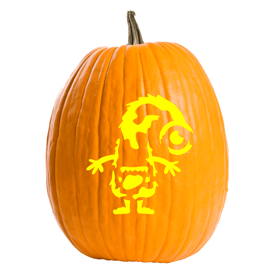 One-Eyed Monster Pumpkin Carving Stencil - Pumpkin HQ
