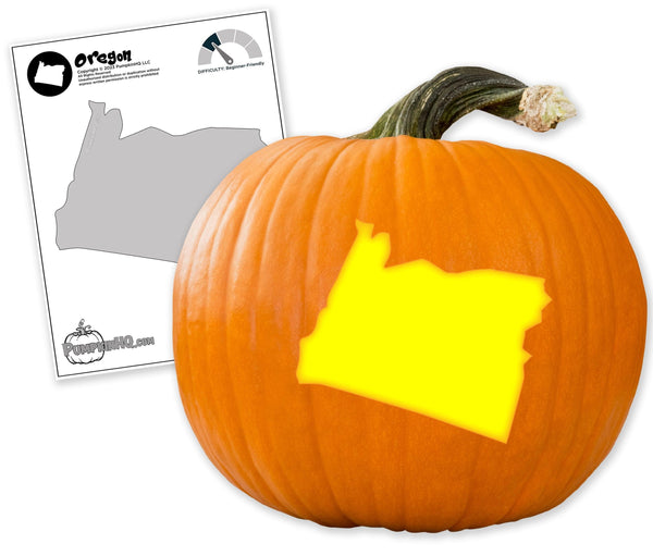 Oregon Pumpkin Carving Stencil - Pumpkin HQ