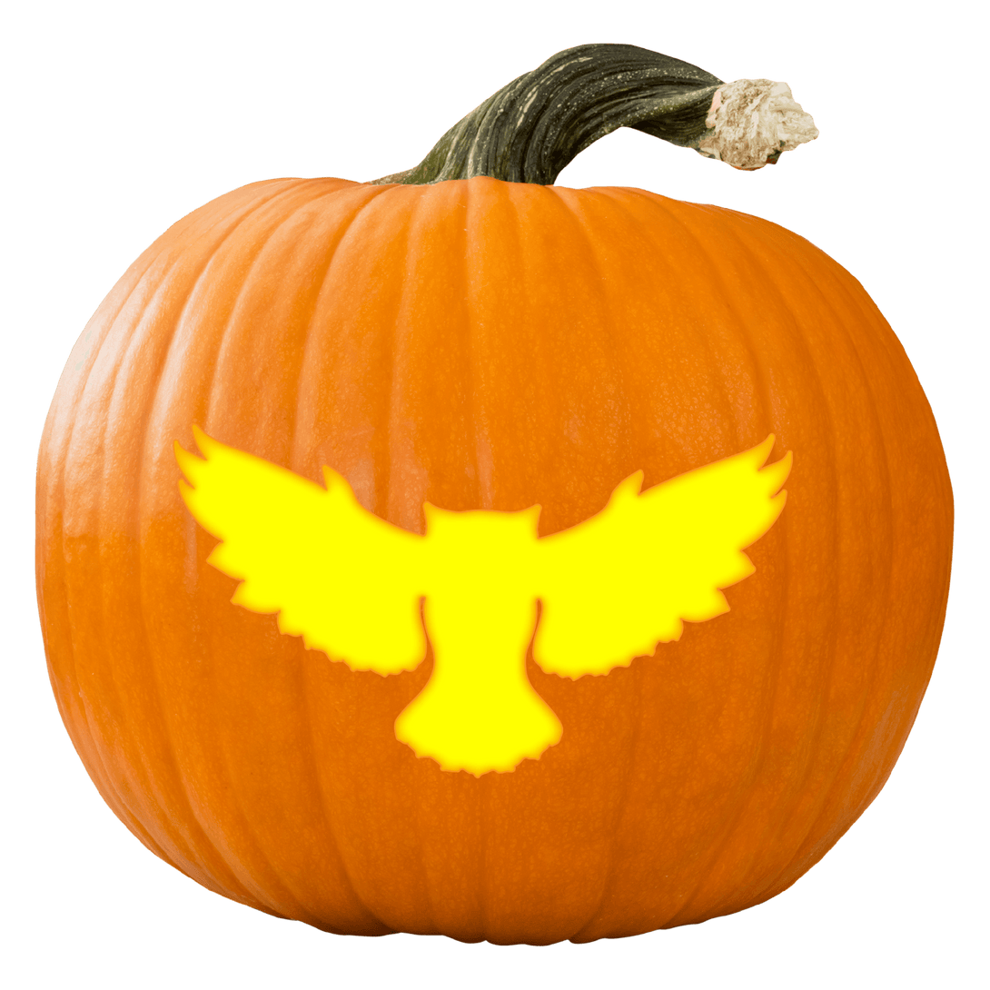 Owl Takeoff Pumpkin Carving Stencil - Pumpkin HQ