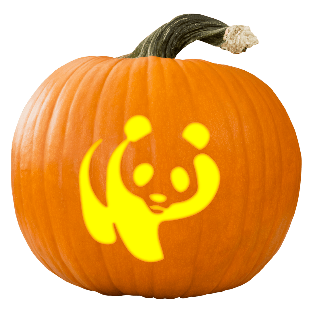 Panda Pumpkin Carving Stencil - Pumpkin HQ