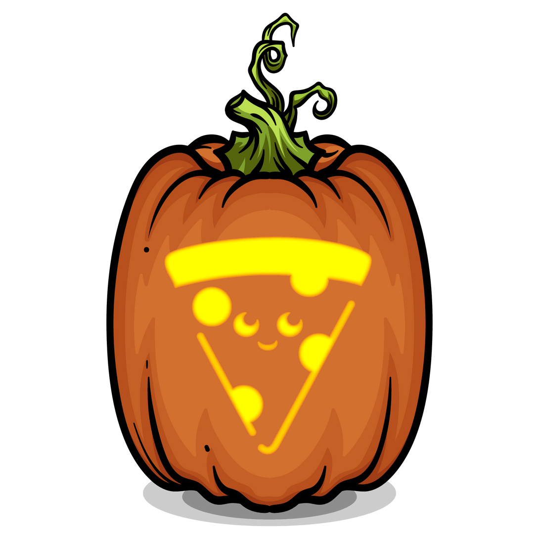 Pizza Pumpkin Carving Stencil - Pumpkin HQ