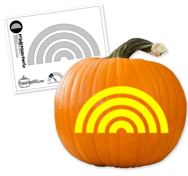 Prideful Palette Panache Pumpkin Carving Stencil - Pumpkin HQ