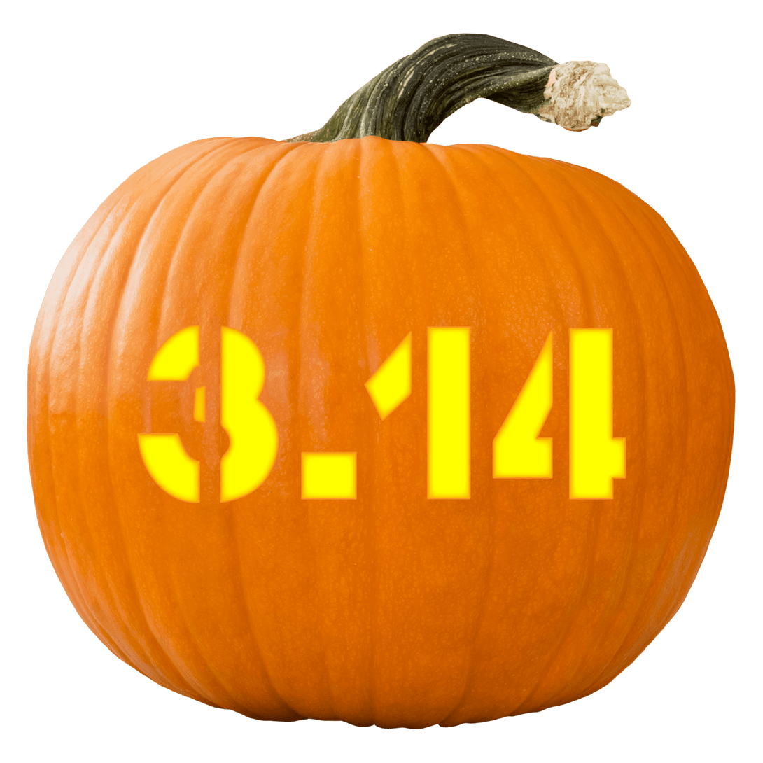 Pumpkin Pi 3.14 Pumpkin Carving Stencil - Pumpkin HQ