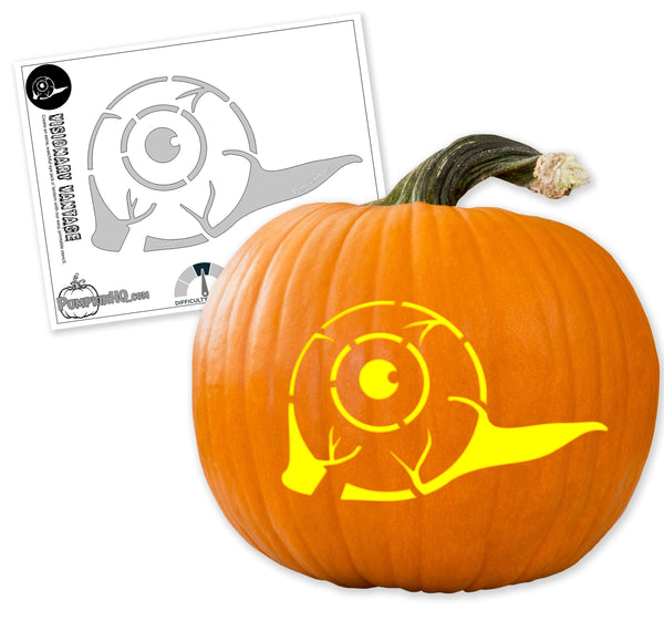 Slimey Eyeball Pumpkin Carving Stencil - Pumpkin HQ