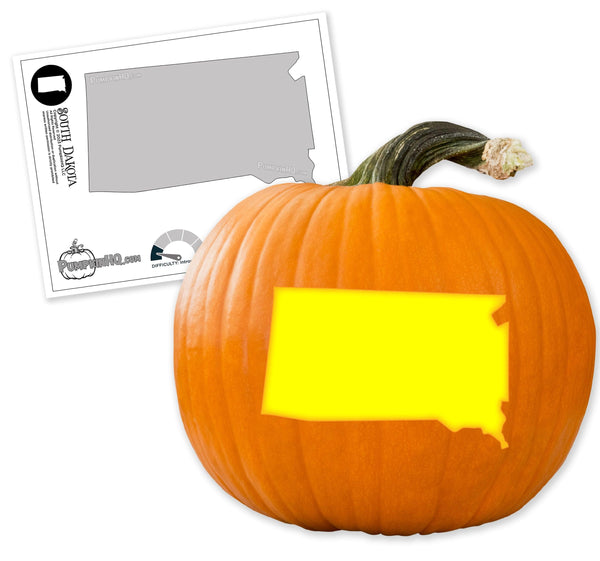 South Dakota Pumpkin Carving Stencil - Pumpkin HQ