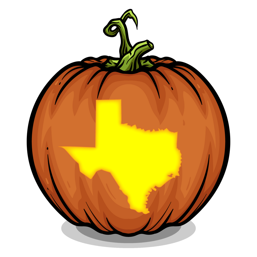 Texas Pumpkin Carving Stencil - Pumpkin HQ