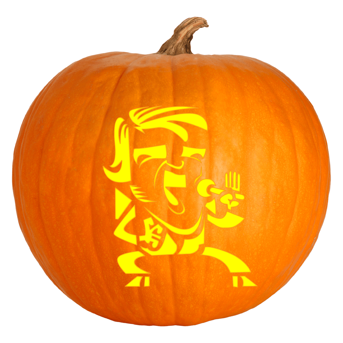 The King of Rock 'n' Roll Pumpkin Carving Stencil - Pumpkin HQ