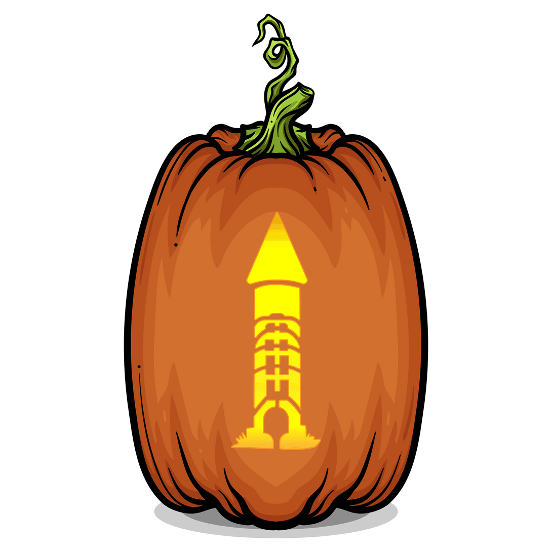 Tower of Mystery Pumpkin Carving Stencil - Pumpkin HQ